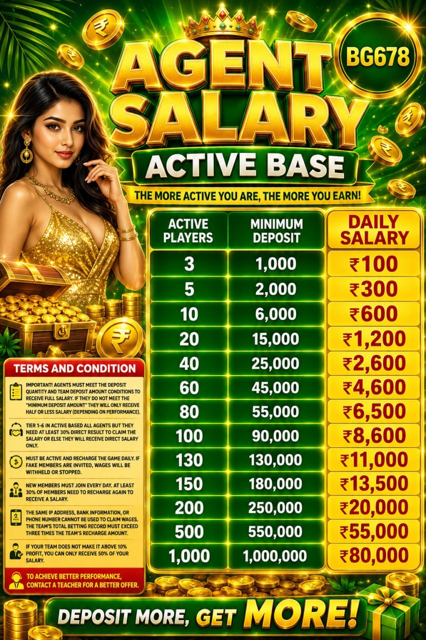 BG 678 Active Base Agent Salary Promotion